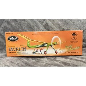 Guillow's Javelin Classic Balsa Wood Flying Toy Model Airplane Kit, USA  GUI-603